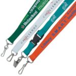 custom printed logo lanyards - premium