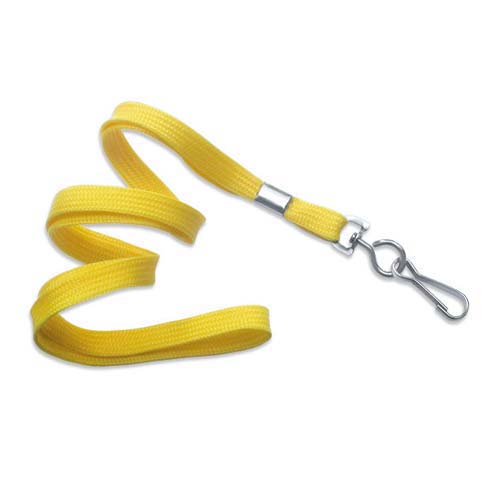 LANYARDS-BLANK-FLAT-METAL-SWIVEL-HOOK-YELLOW-2205-35xxS neck wallets for conferences